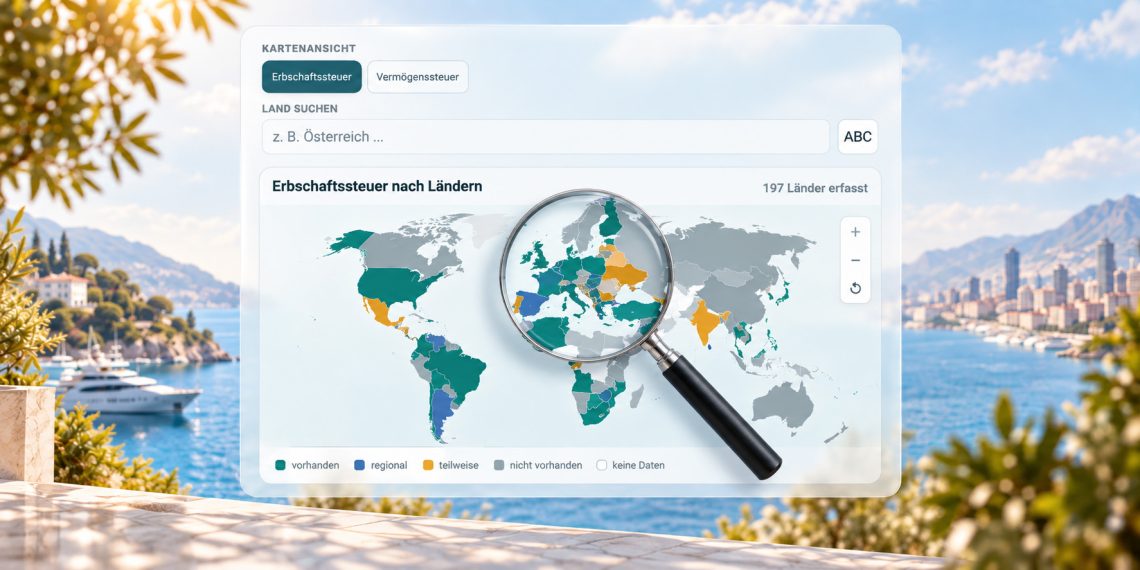 197 Länder im Vergleich: Wo Vermögen und Erbschaften besteuert werden
