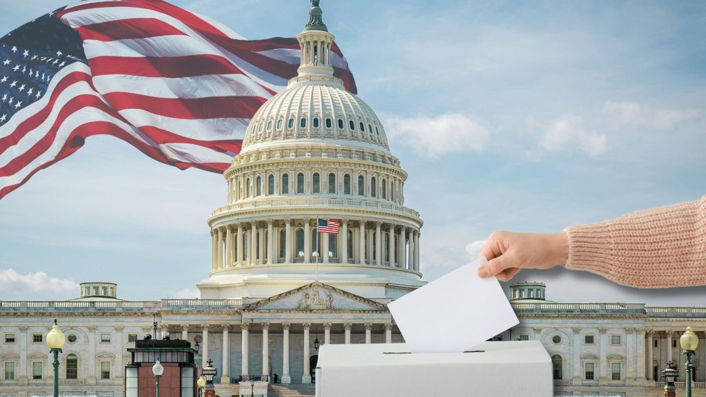 Wahlsystem USA erklärt (Foto: Unsplash/KI-Montage)